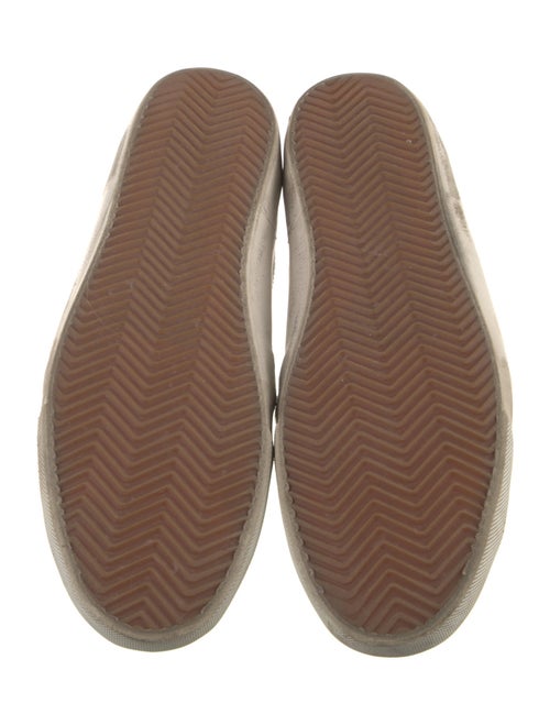 Golden Goose Leather Animal Print Sneakers