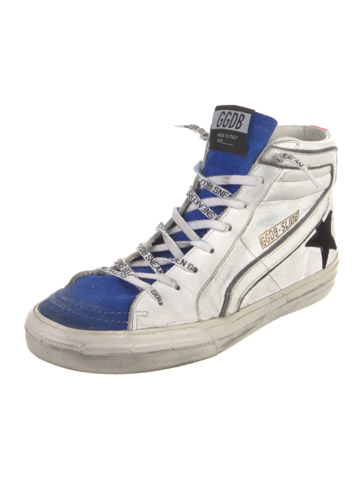 Golden Goose Leather Colorblock Pattern Sneakers