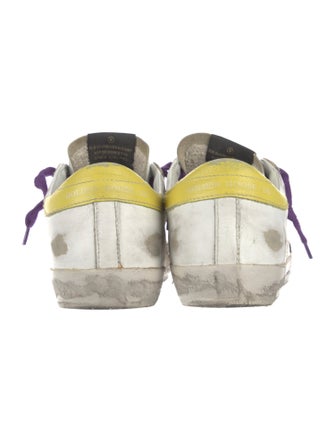 Golden Goose Leather Distressed Accents Sneakers