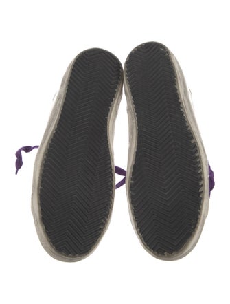 Golden Goose Leather Distressed Accents Sneakers