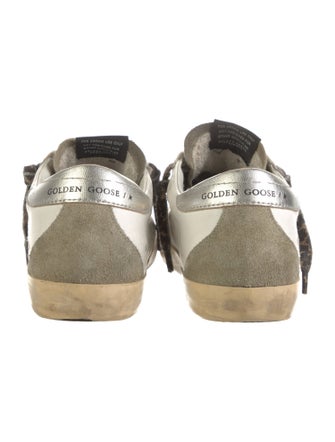 Golden Goose Leather Colorblock Pattern Sneakers