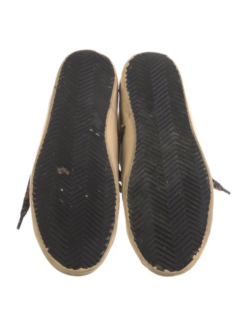 Golden Goose Leather Colorblock Pattern Sneakers