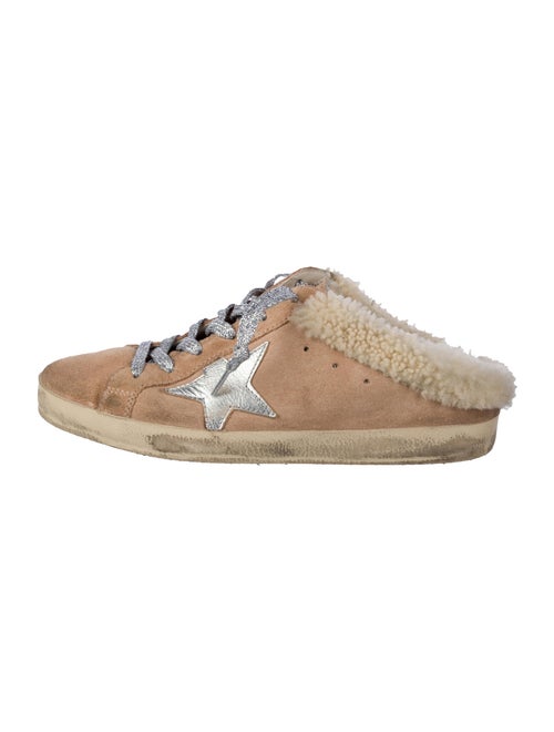 Golden Goose Suede Fur Trim Sneakers