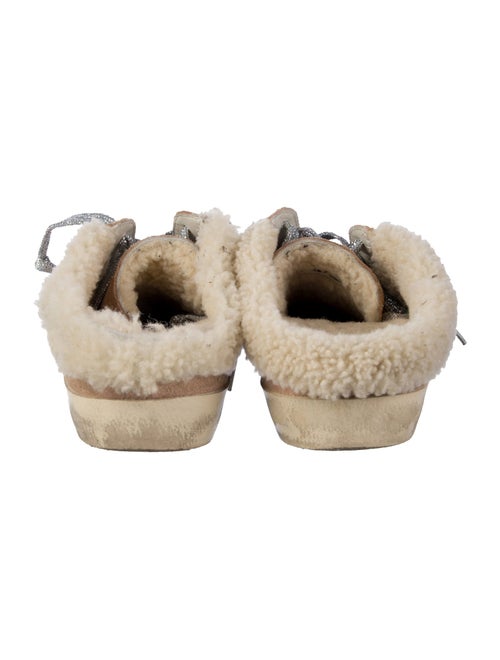 Golden Goose Suede Fur Trim Sneakers