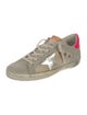 Golden Goose Leather Printed Sneakers