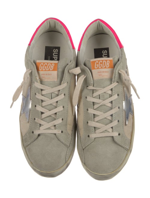 Golden Goose Leather Printed Sneakers
