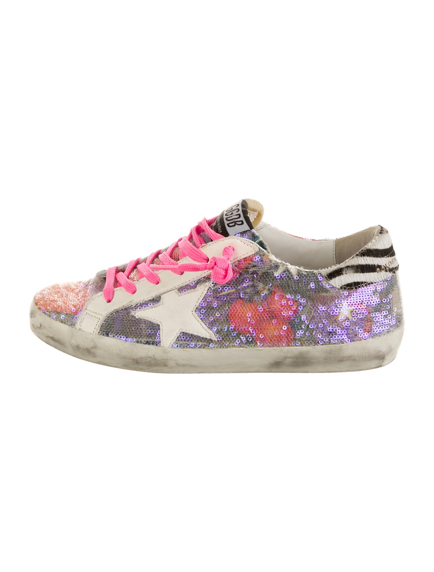 Golden Goose Sequins Printed Sneakers