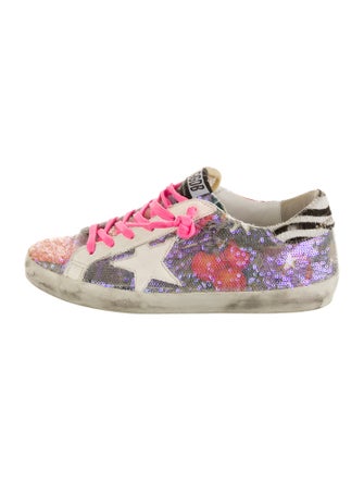 Golden Goose Sequins Printed Sneakers