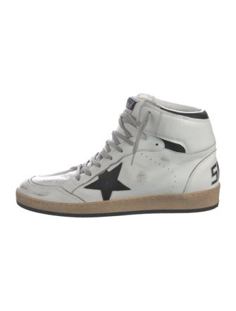Golden Goose Leather Distressed Accents Sneakers
