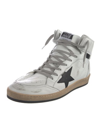 Golden Goose Leather Distressed Accents Sneakers