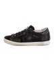 Golden Goose Leather Glitter Accents Sneakers