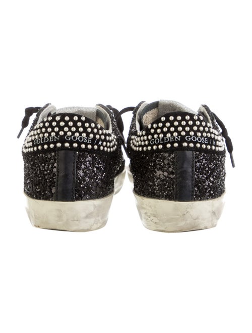 Golden Goose Faux Pearl Accents Leather Sneakers