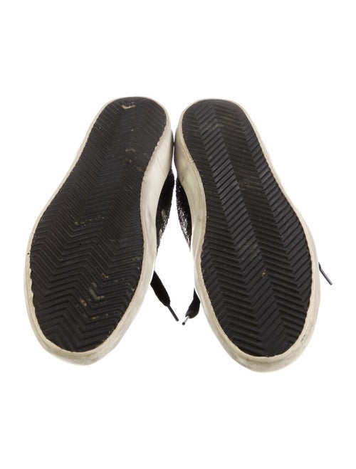 Golden Goose Faux Pearl Accents Leather Sneakers