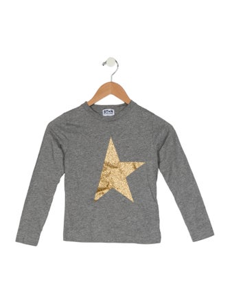 Golden Goose Girls' Graphic Long Sleeve T-Shirt