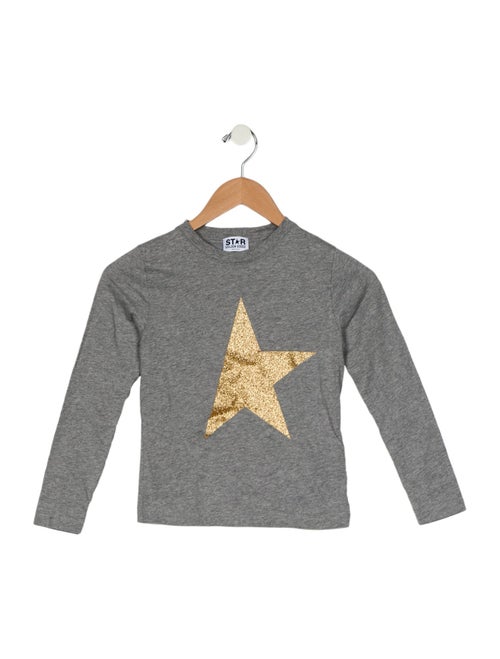 Golden Goose Girls' Graphic Long Sleeve T-Shirt