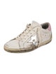Golden Goose Leather Graphic Print Sneakers