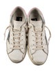 Golden Goose Leather Graphic Print Sneakers