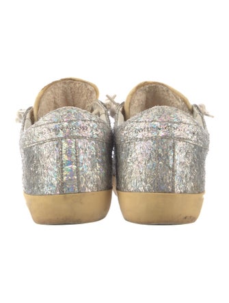 Golden Goose Glitter Distressed Accents Sneakers