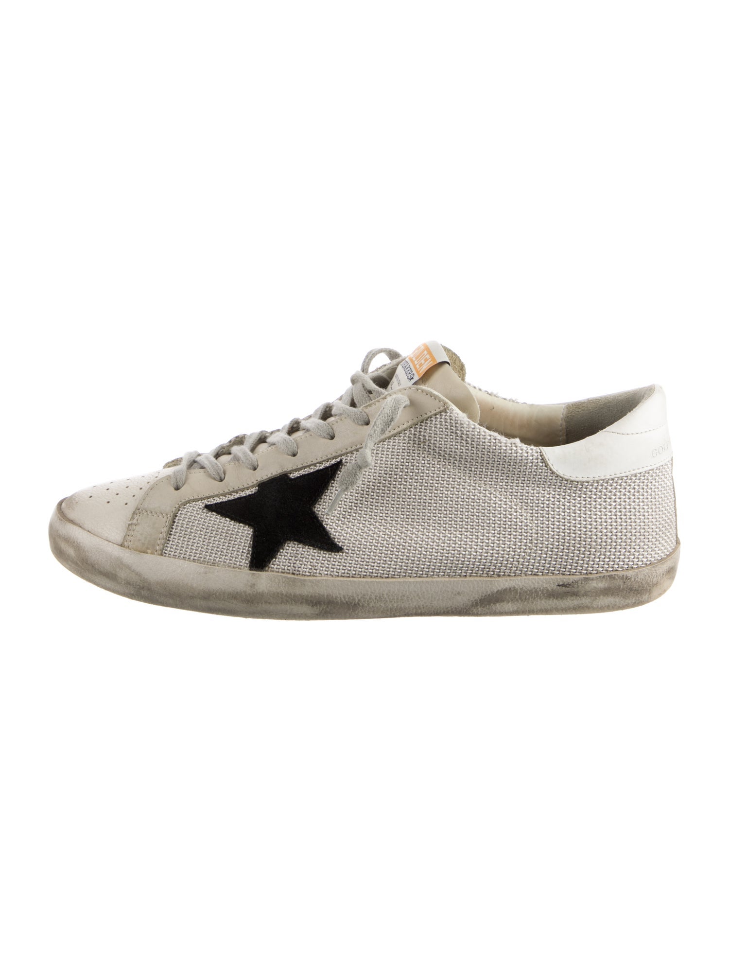 Golden Goose Leather Distressed Accents Sneakers