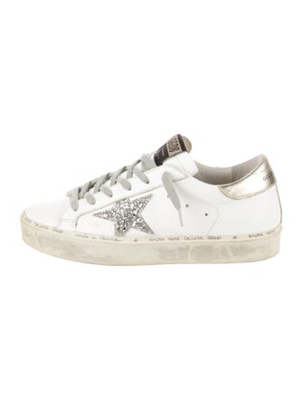 Golden Goose Leather Distressed Accents Sneakers