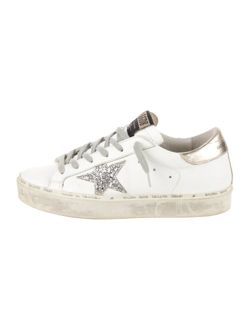 Golden Goose Leather Distressed Accents Sneakers