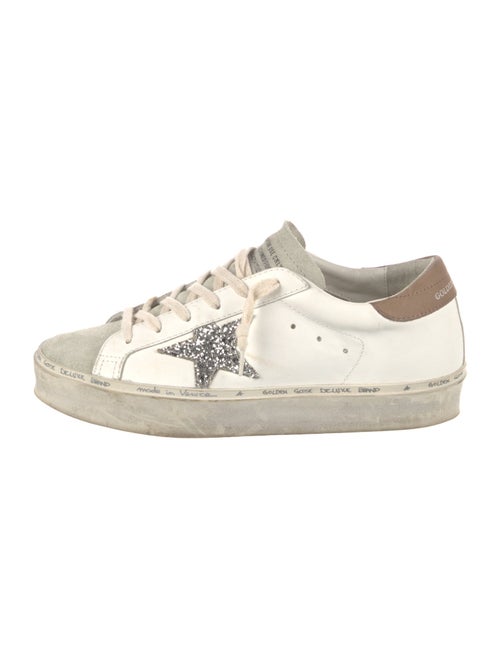 Golden Goose Leather Colorblock Pattern Sneakers