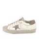 Golden Goose Leather Colorblock Pattern Sneakers