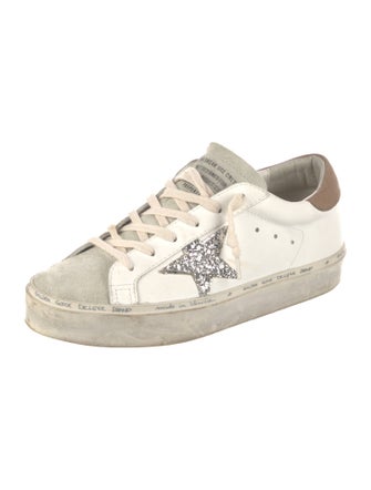 Golden Goose Leather Colorblock Pattern Sneakers