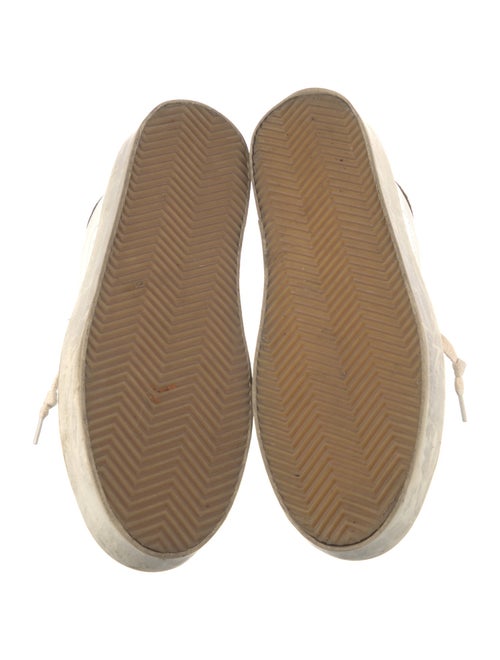 Golden Goose Leather Colorblock Pattern Sneakers