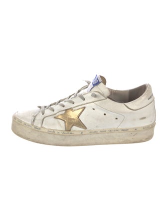 Golden Goose Leather Distressed Accents Sneakers