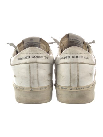 Golden Goose Leather Distressed Accents Sneakers