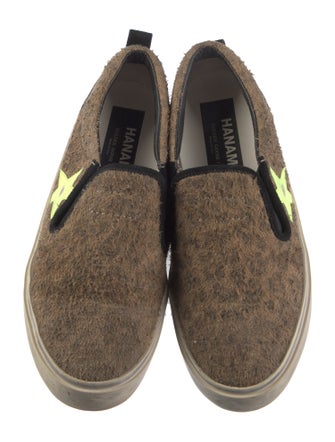 Golden Goose Suede Colorblock Pattern Sneakers