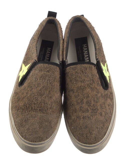Golden Goose Suede Colorblock Pattern Sneakers