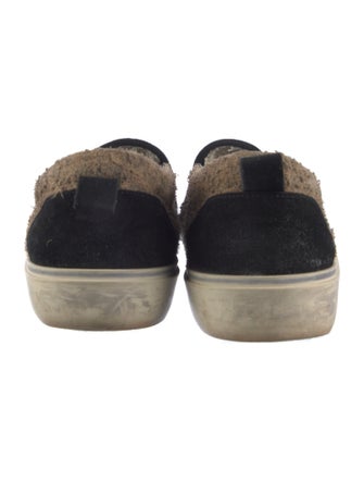 Golden Goose Suede Colorblock Pattern Sneakers