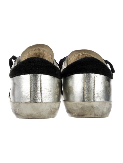 Golden Goose Leather Colorblock Pattern Sneakers