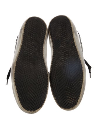 Golden Goose Leather Colorblock Pattern Sneakers