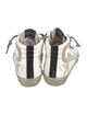 Golden Goose Leather Animal Print Sneakers