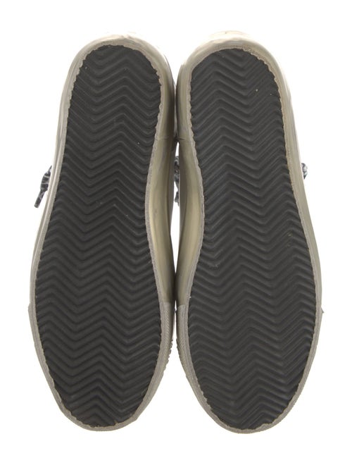 Golden Goose Leather Animal Print Sneakers