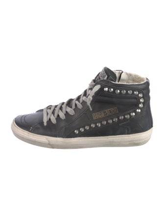 Golden Goose Leather Distressed Accents Sneakers