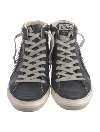 Golden Goose Leather Distressed Accents Sneakers