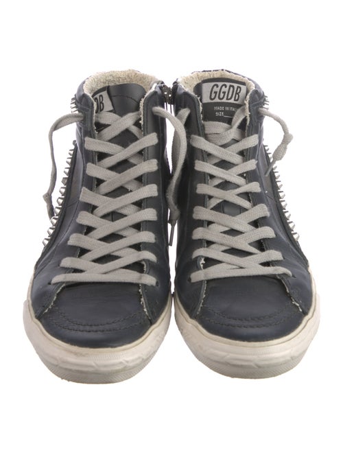 Golden Goose Leather Distressed Accents Sneakers