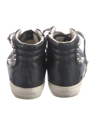 Golden Goose Leather Distressed Accents Sneakers
