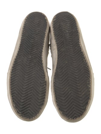 Golden Goose Leather Colorblock Pattern Sneakers