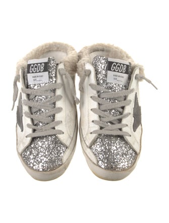 Golden Goose Leather Colorblock Pattern Sneakers