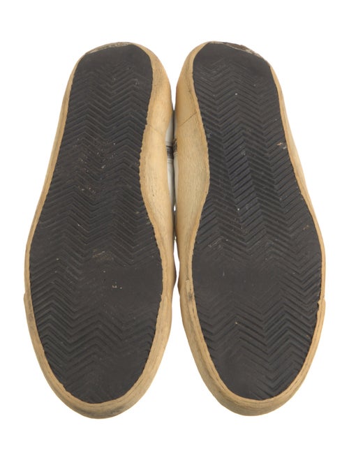 Golden Goose Leather Printed Sneakers