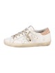 Golden Goose Leather Glitter Accents Sneakers