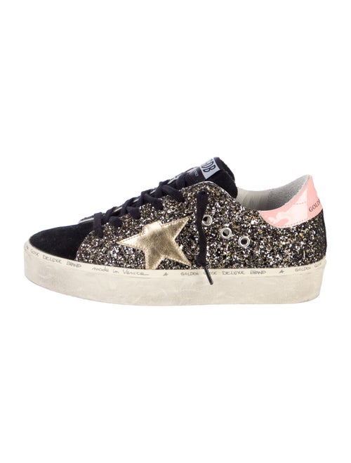 Golden Goose Glitter Colorblock Pattern Sneakers