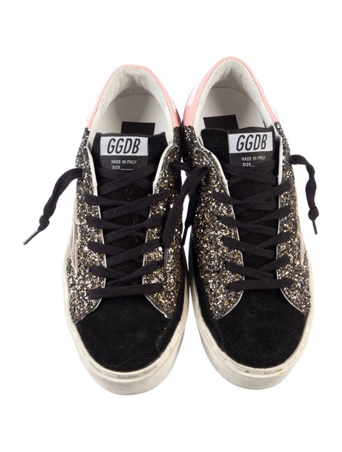 Golden Goose Glitter Colorblock Pattern Sneakers