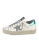 Golden Goose Leather Glitter Accents Sneakers