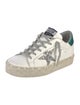 Golden Goose Leather Glitter Accents Sneakers
